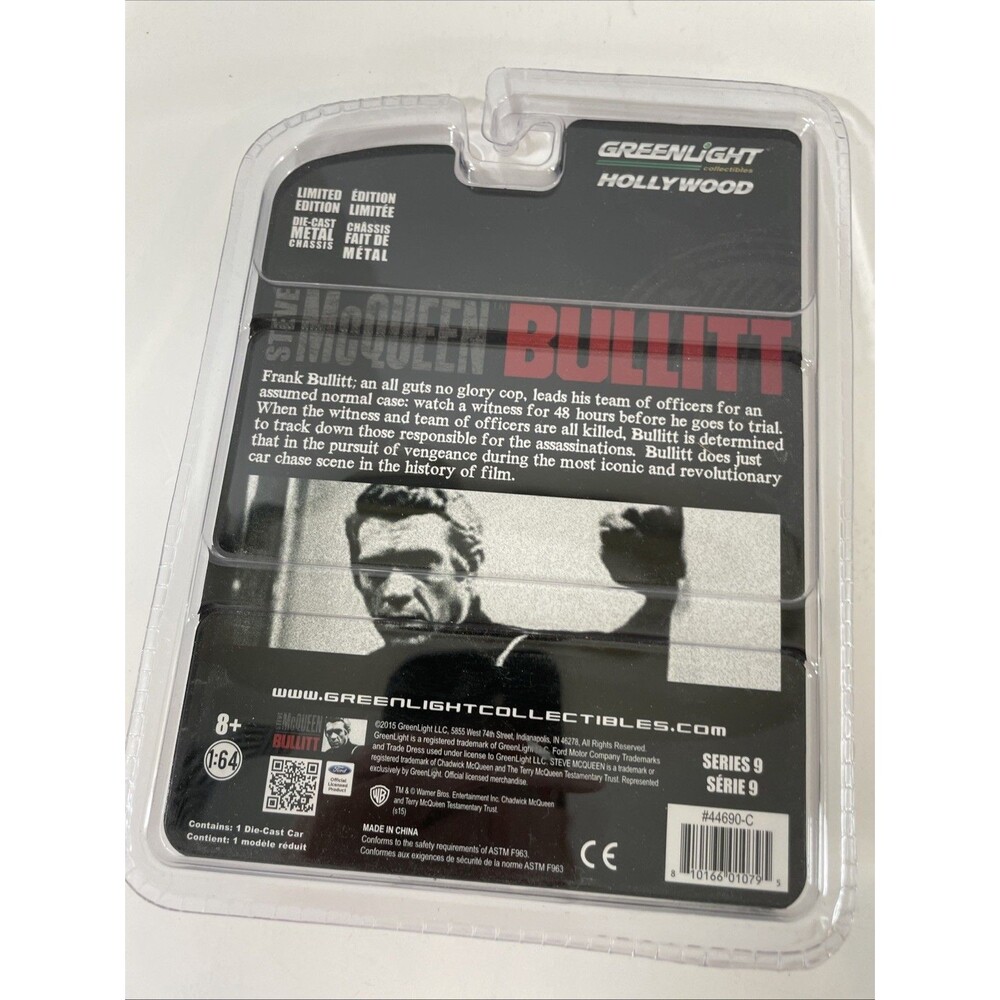 1:64 2015 Greenlight Hollywood Steve McQueen Bullitt 1967 Ford Sunshine Cabs - Picture 3 of 4